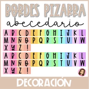 ABC Bordes Pizarra RAINBOW