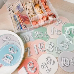 Círculos para descomposición de euros