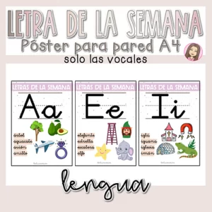 letra de la semana vocales