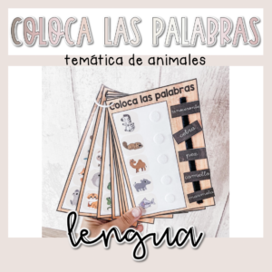 Coloca las palabras - temática animales