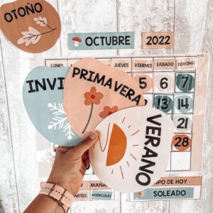 Calendario para asamblea - Colección Nature Bright (editable con canva)