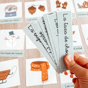 Maxi tarjetas tres partes - Invierno